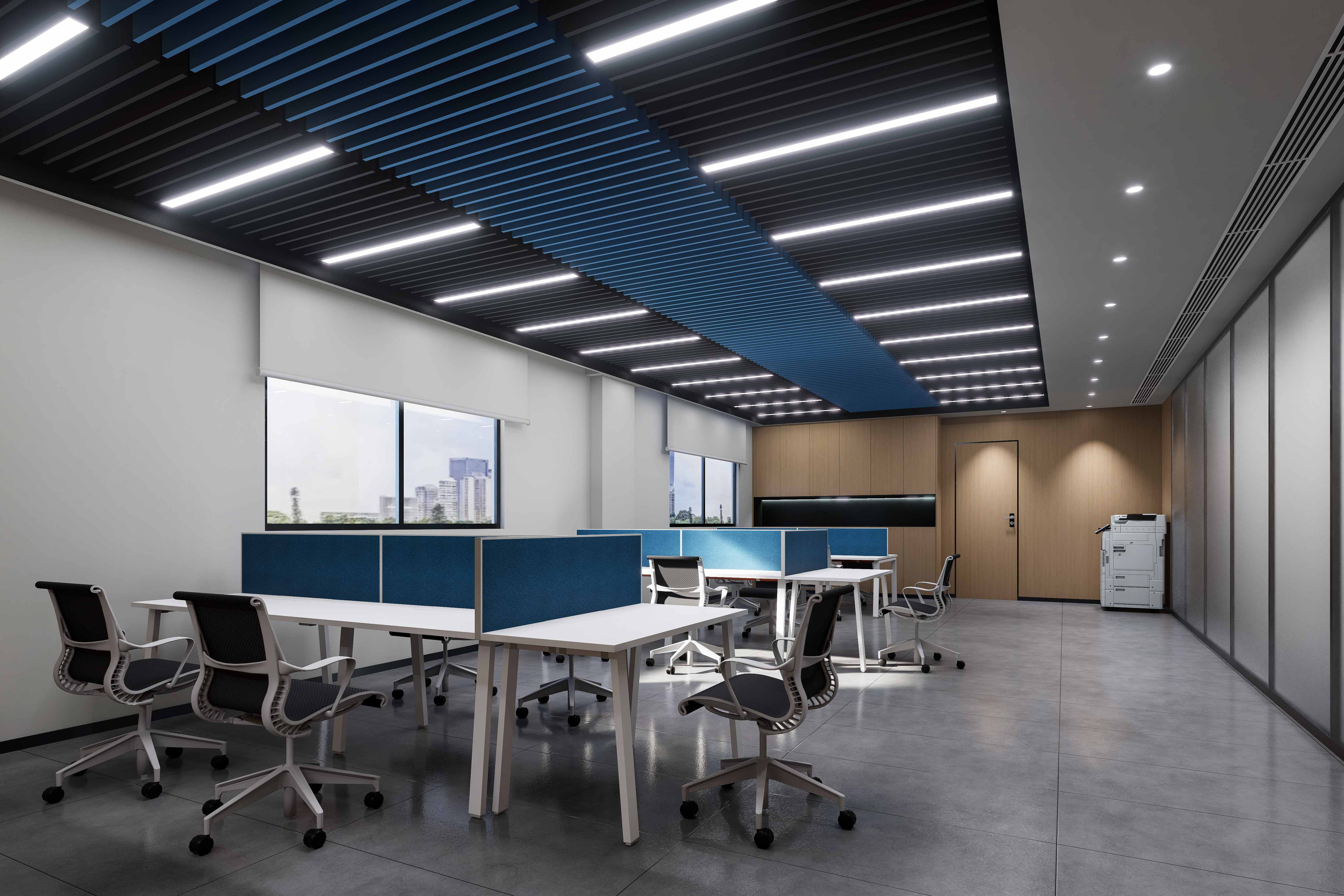 大东精密办公室内设计 - 办公设计效果图 6